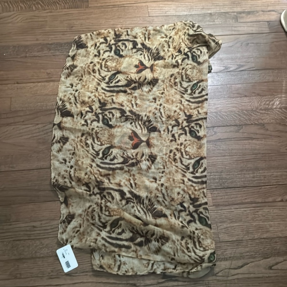 Animal Print Scarf NWT